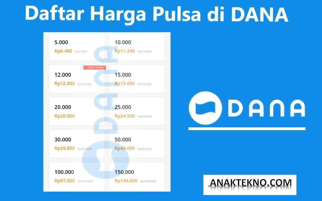 Daftar Depo Pulsa Dana Terbaru 2021